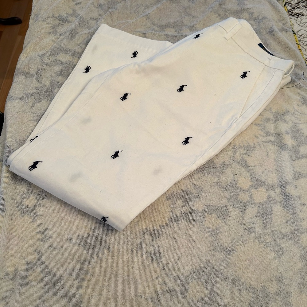 NWOT Polo Ralph Lauren white slim fit unisex jeans.